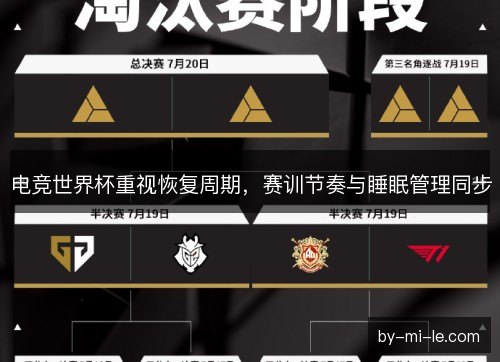 电竞世界杯重视恢复周期，赛训节奏与睡眠管理同步
